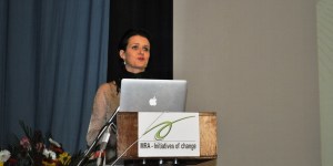 Christel Rosenkilde Christensen Speaking at the conference "Possibilities of Economic Growth amidst Challenges in making it Sustainable and Humane"