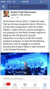 Anders Fogh Ex prime minister in DK and former head of th UN ... on China and US relationship